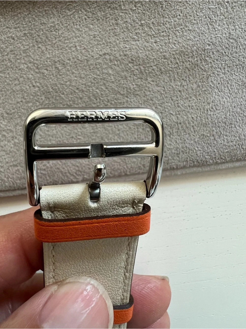 Hermes Apple Watch Band Single Tour Strap Tri Color 44mm NIB